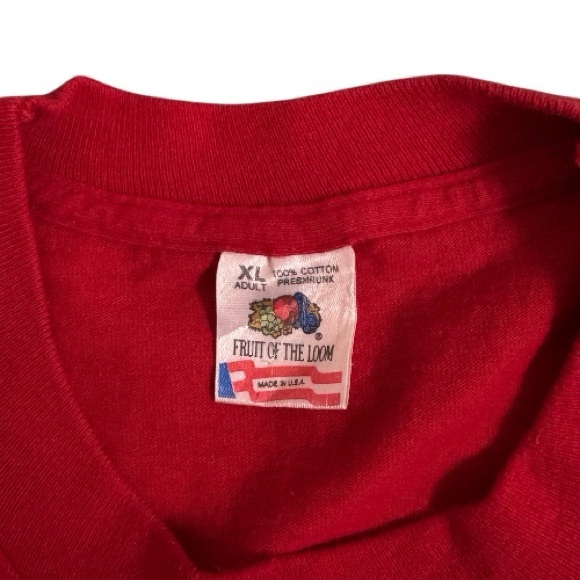 VTG Jesus Christ Chief Cornerstone Red Short Sleeve Tee - Picture 3 of 8